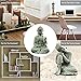 fazhongfa Mini Buddha Statue 4.7 Inch Natural Stone Handmade Buddha Sculptures Creative Zen Garden Aquarium Fish Tank Decorations Home Decor to Friend Family Mom Father as Gift (Meditation)
