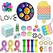BKPAPTXY Fidget Toys Set, Neuheit Stressabbau-Spielzeug-Set, Packung Planet Bubble Board, Magic Cube und mehr, Mehrfarbig 1, Einheitsgröße