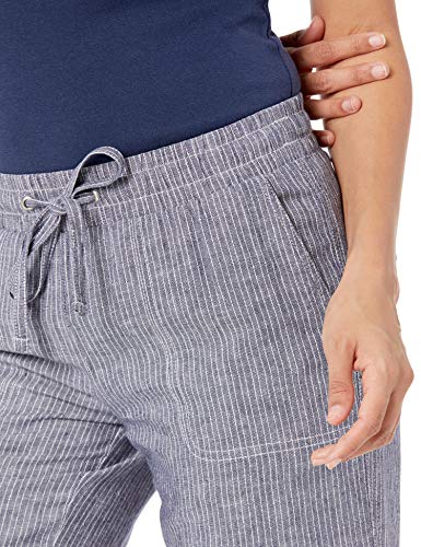 Amazon Essentials Damen Hose aus Leinengemisch mit Kordelzug lockere Passform weites Bein (in Übergröße erhältlich) – Bild 4
