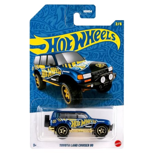 Image of Hot Wheels 58th Anniversary Toyota Land Cruiser 80 for 3 Years & Above 2 /6 (Blue /Gold)