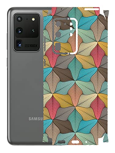 Image of AtOdds - Samsung Galaxy S20 Ultra Mobile Back Skin Rear Screen Guard Protector Film Wrap (Coverage - Back+Camera+Sides) (Autumn)