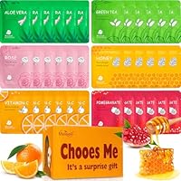 36 Pack Face Masks Skincare Bulk Pack,Hydrating Face Masks Beauty For Sensitive Skin,Sheet Masks For Faces,Facial Masks Sets For Women Skin Care (36-Packs)