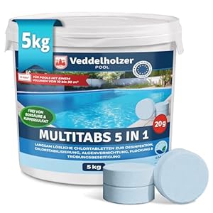 Veddelholzer 5 kg Multitabs 5 in 1 Chlortabletten