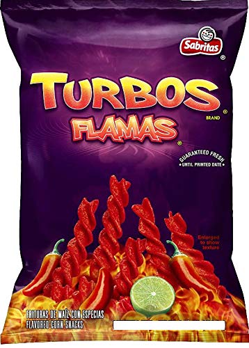 NUEVO Sabritas Turbos Flamas Peso Neto 9.25oz (1)