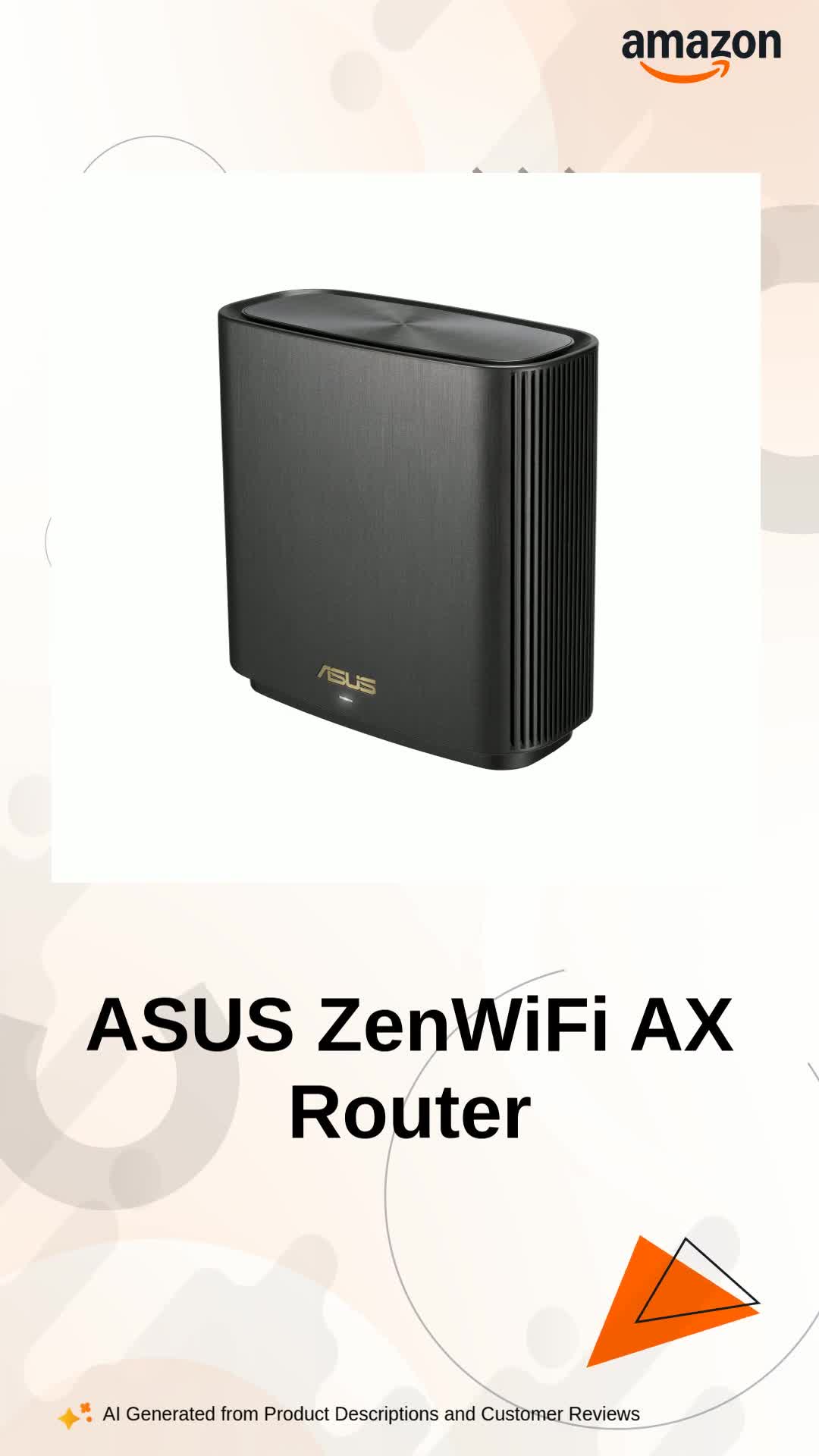 ASUS ZenWiFi XT8 Tri-Band Mesh WiFi 6 System