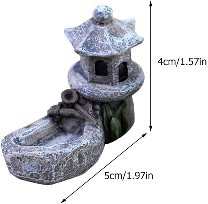 4pcs Garden Accessories Outdoor Miniature Garden Decorations Garden Supplies for Garden Patio Micro Landscape Yard Bonsai Decoration Miniature Garden Kit Cute