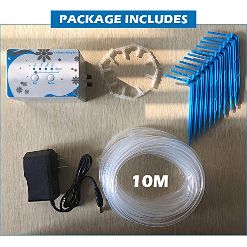 MAYiT Garden Automatic Drip Irrigation System, WiFi Connection iOS or and Android App Control Plant Watering Device, Plant Water Pump Timer Tool,Precise Watering for Garden Patio