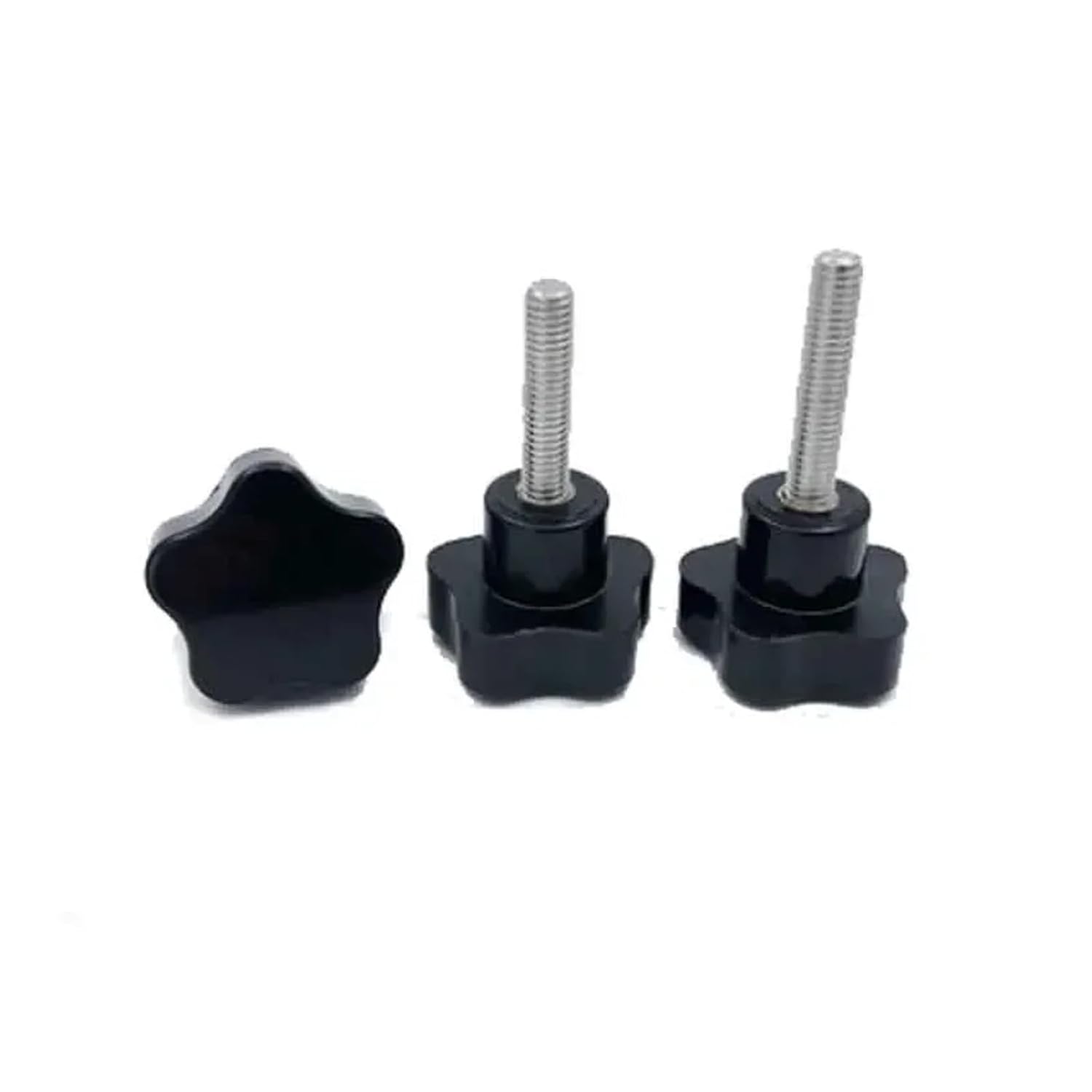 M6 Five-Pointed Star bakelite Handle Screws Plum Blossom Plastic Hand Twist Screw torx Head knob Bolt 304 Stainless(Hand Tools Accessories)