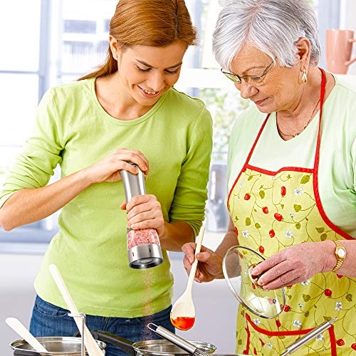 Set di macina Sale e Pepe Elettrico con Supporto |...