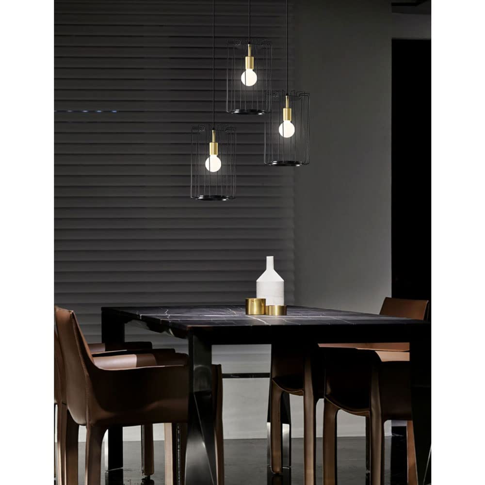 Candelabro, Cabeza DE Sola, LUZ COLVANTE DE METOS DE Metal DE Estilo Industrial, Luz Colgante del Techo, Fixturas de iluminación de decoración Interior de la Isla de la Isla del Porche