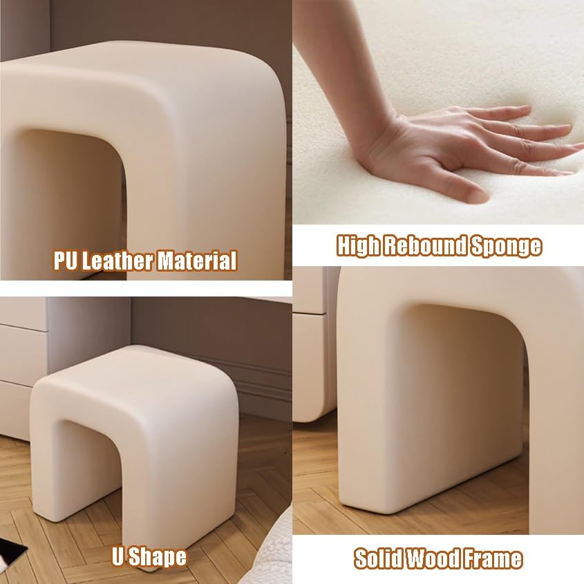 Pouf de salon et mobilier élégant en polyuréthane pour petits espaces