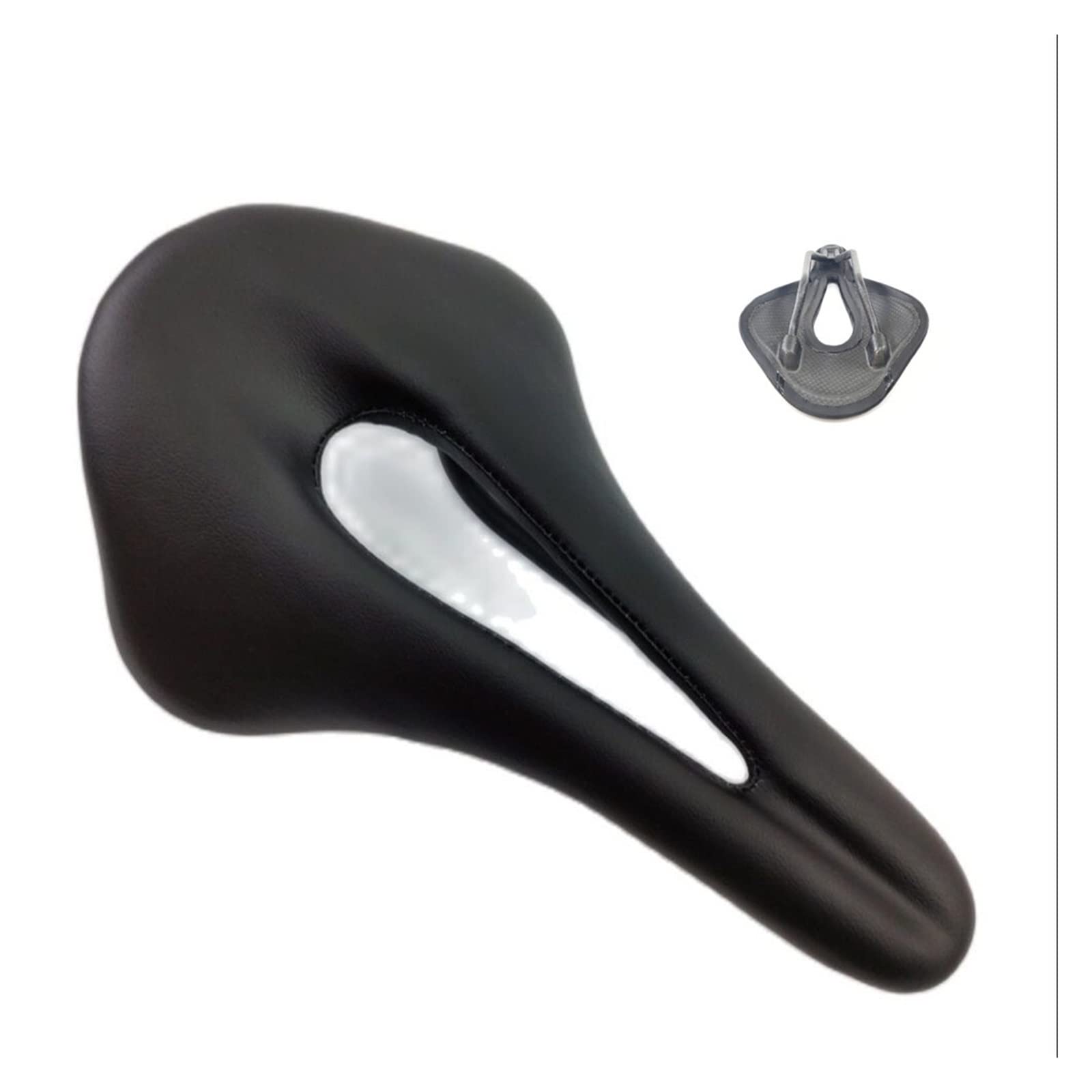 MBROS Full-Carbon Fiber Pack Sella Leggera Leggera Adatta per Bici da Strada MTB Mountain Bike Bicicletta (Color : No Logo Black 3k)