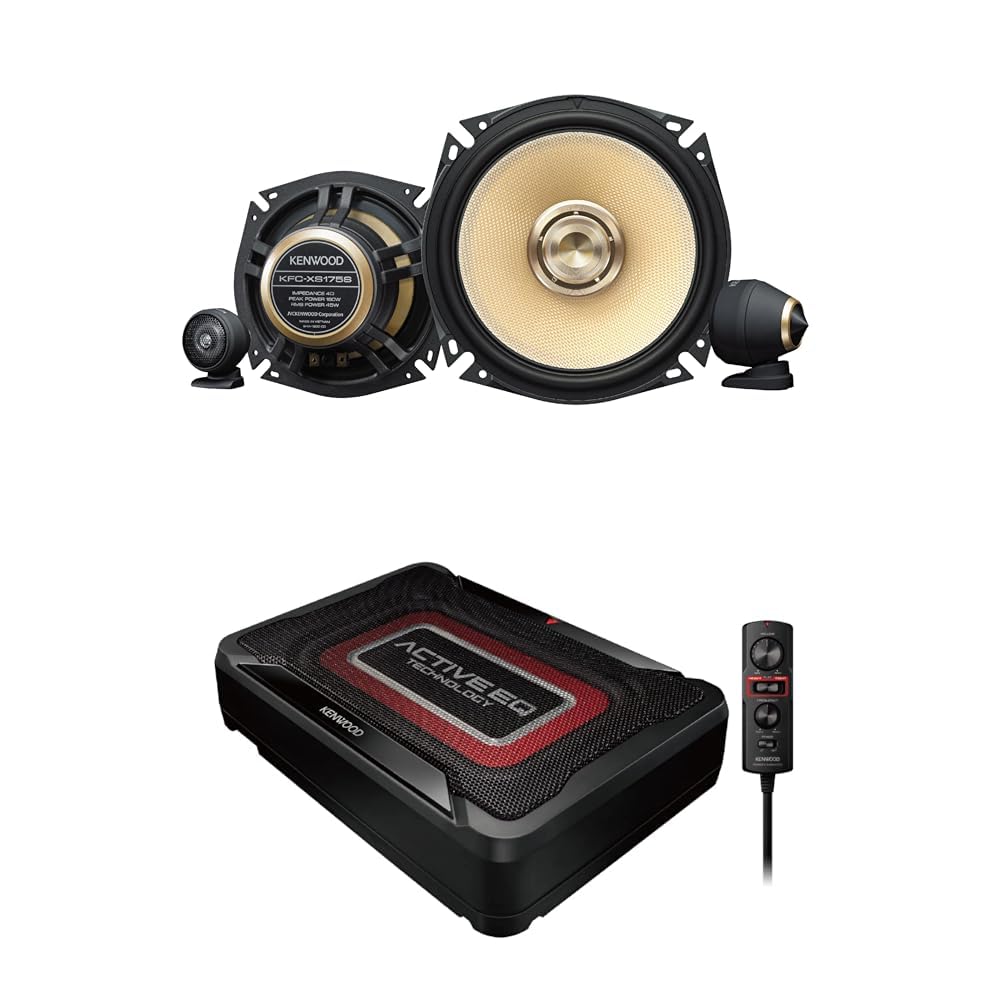 ケンウッド 「スピーカー KFC-XS175S」+「ウーハー KSC-SW12EQ」セット KENWOOD