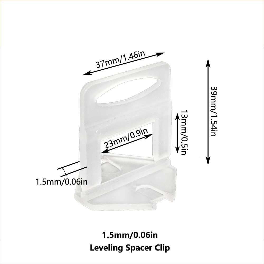 Clip Per Livellamento Piastrelle Da 1/16" (1.5 Mm) - Spessore