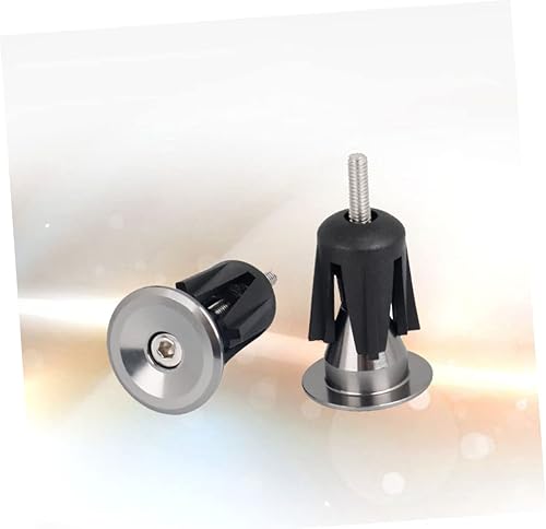 Miniatura 4 de Kisangel 2 pares de tapas de seguridad de extremo de barra para manillar, enchufe de extremo de barra de bicicleta, empuñaduras de extremo de