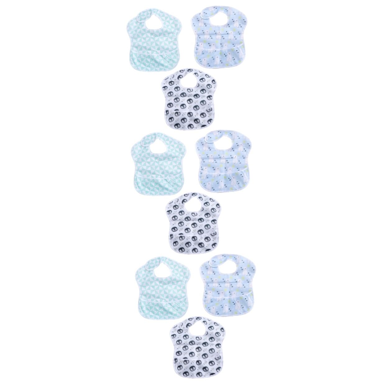 VICASKY 9 Pz Asciugamani per la saliva bavaglini neonata bavaglini impermeabili bavaglini per neonati bavaglini neonati pettorali forniture per bambini bavaglino per bambini