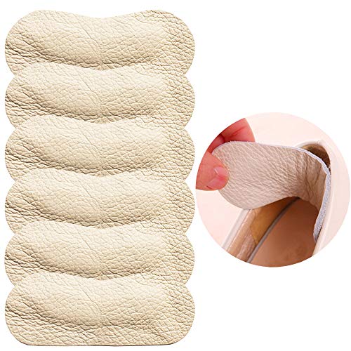 3 Pair Leather Heel Liner Heel Grips Pads Inserts Cushions for Women Men, Shoe Pads for Shoes Too Big Anti Slip Prevent blisters, Shoe Filler Improved Shoe Fit and Comfort, High Heel Insoles (Beige) 3 Pair Leather Heel Liner Heel Grips Pads Inserts Cushions for Women Men, Shoe Pads for Shoes Too Big Anti Slip Prevent blisters, Shoe Filler Improved Shoe Fit and Comfort, High Heel Insoles (Beige)
