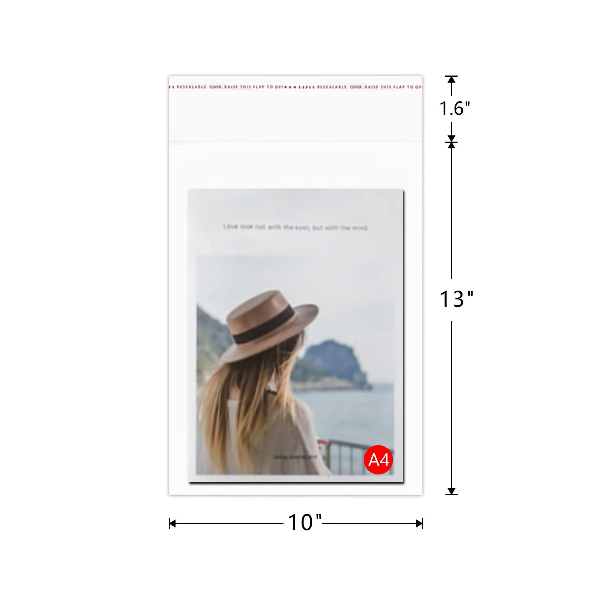 200 Sacs En Plastique Transparent Cellophane Auto-adhésifs - Refermables, Idéaux Pour Emballage Et Stockage
