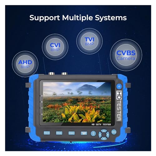 Monitor probador de cámara CCTV de 5 pulgadas para formatos AHD, TVI y CVI 6