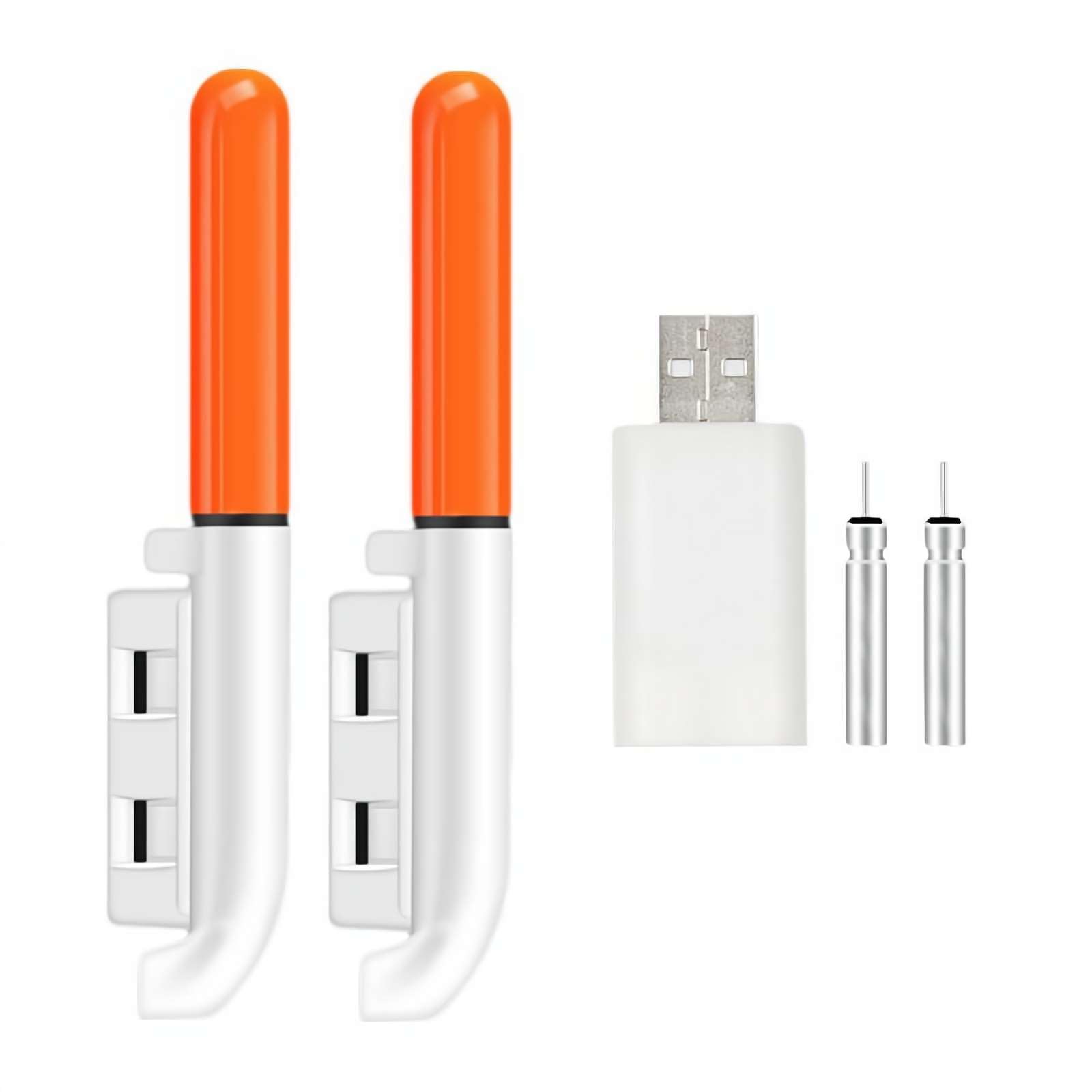 Fishing Rod Tip Lights, 2pcs Led Rechargeable Waterproof Red Luminous FishingBite Alarm Rod Tip Lights, Cr425, Cr316, Cr311, Cr322 Charger, Led Glow Sticks With Buckle for Night Fishing Light