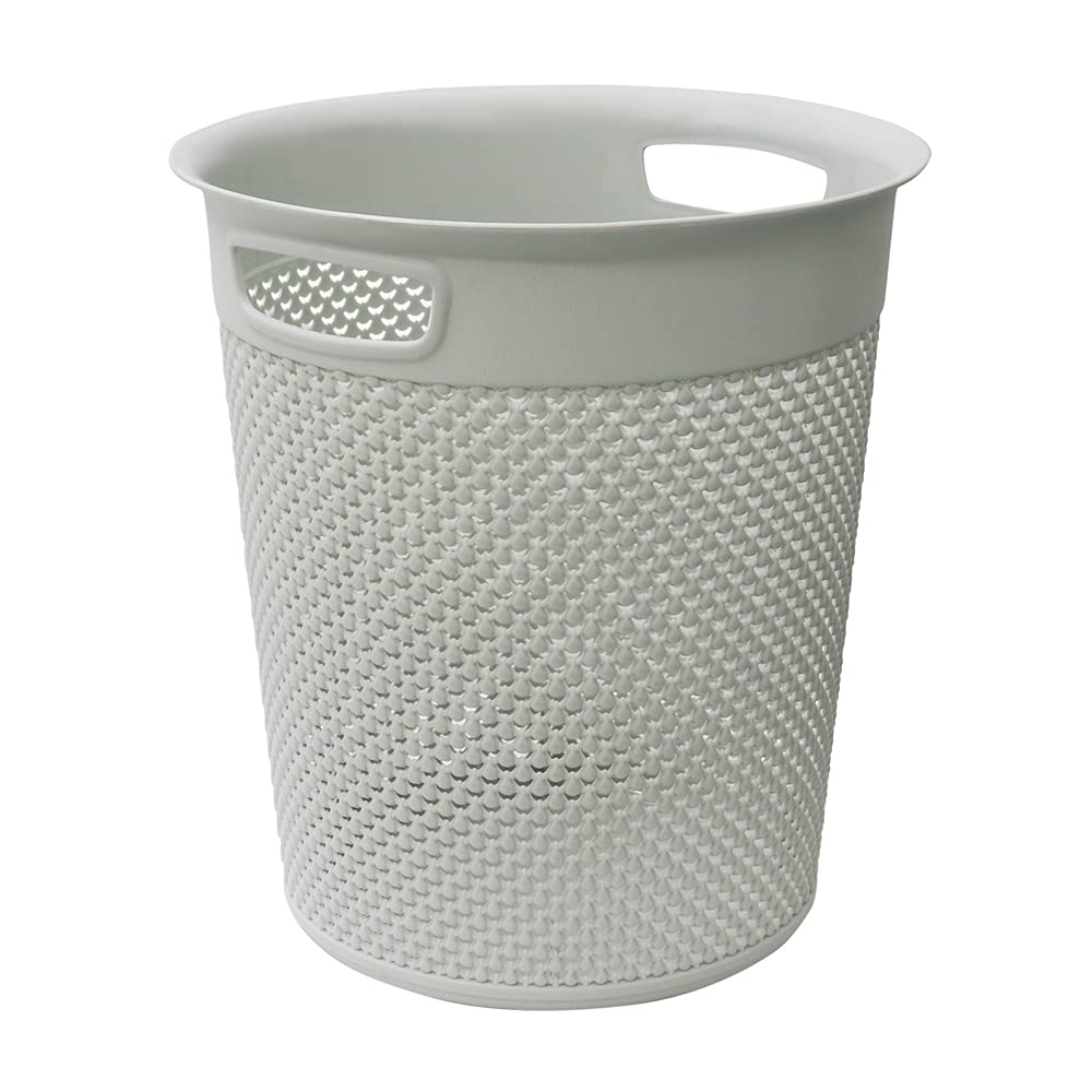 JVL Droplette Design Plastic Bin, 12L, 30 x 29cm approx.