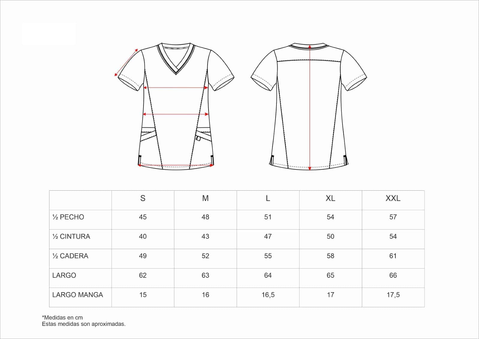 Work Team Workteam Casaca Sanitaria Mujer Manga Corta, Tejido Elástico Cuello a Pico Combinado. Camisa Médico, Enfermera, Dentista, Estética, Veterinaria. Mujer Turquesa+Azafata L