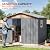 Verdeluxe 8x6FT Metal Shed & Outdoor Storage Shed, Steel Tool Multi-Used Shed with Vents,Lockable Doors,Window,Compact Tool Shed for Backyard, Patio, Lawn and Garden Various Storage(Matte Gray)