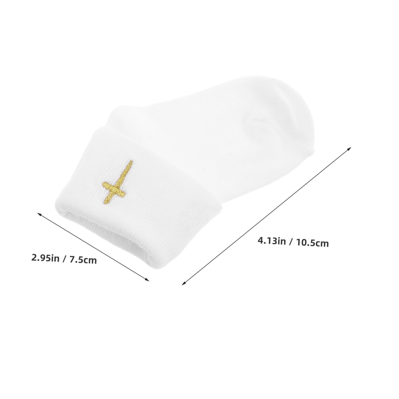 COLLBATH Newborn Infant Toddler Baptism Socks White Ruffle Booties Comfortable Cotton Baby Anointing Socks