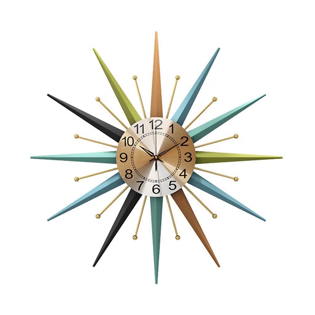 Horloges modernes en métal décoratives au design épuré pour grand salon