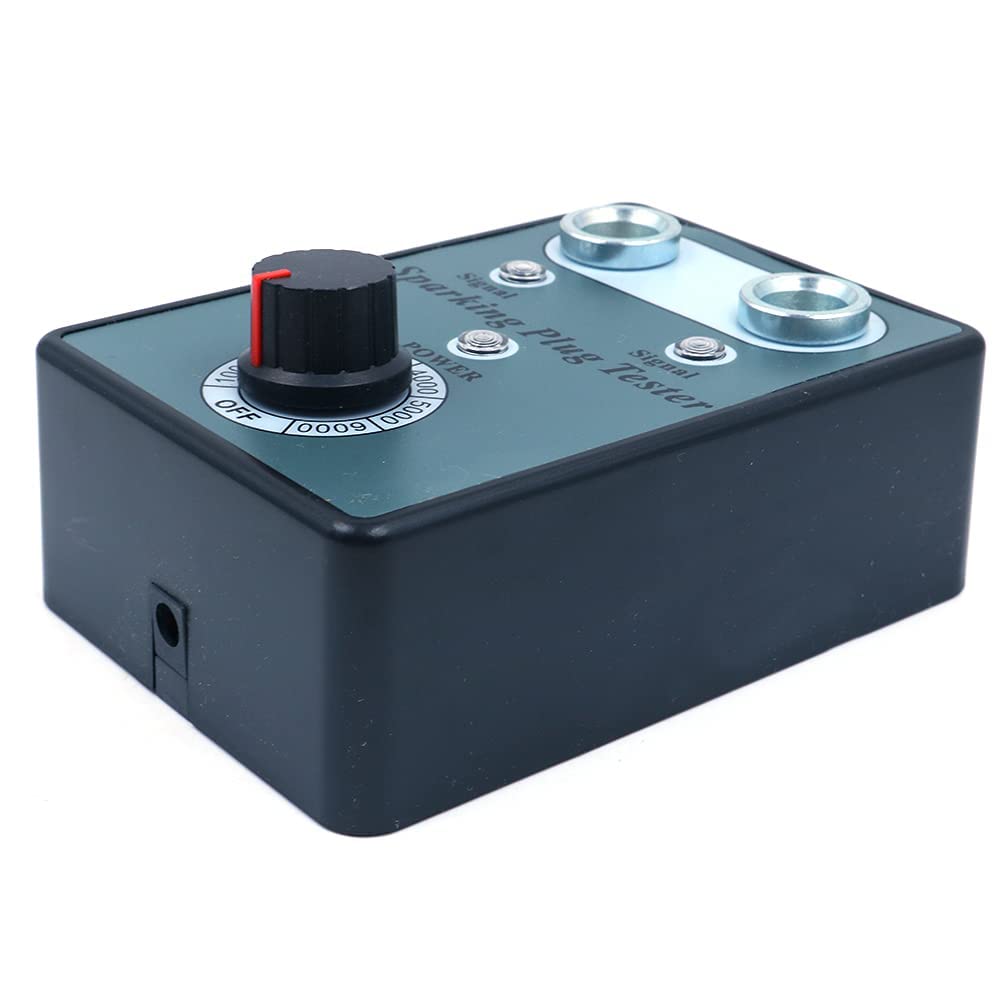 Tester per Candele per Auto per Auto con analizzatore per Candele di accensione con rilevatore a Doppio Foro Regolabile per Veicoli a Benzina 12V