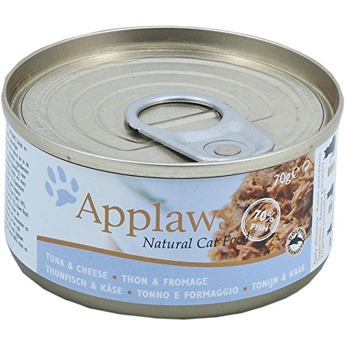 ApplawsCat Food Tin Tuna Fillet & Cheese 24 x 70g 1680g