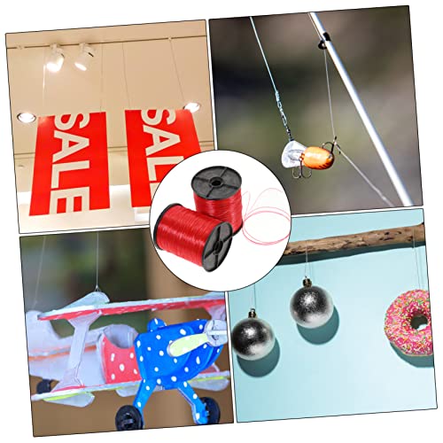 Image of DOITOOL 2rolls Clear Hanging Wire for Decorations Invisible Fishing Line for Garlands Durable Transparent String for Picture Frames and Ornaments Easy to Use Package