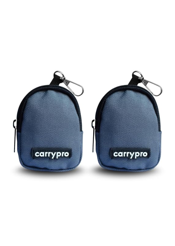 Image of CarryPro PRO Coin Pouch with Zipper for Multipurpose Usage for Adults and Kids, Small Size, Pack of 2 (Space Grey)