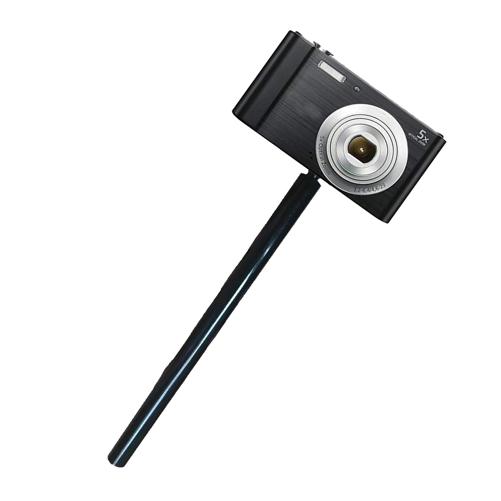 Aluminum Alloy Extension Rod 12mm DiameterFemale to Male Screw Adapter for Tripod and Motorcycle Mounts Black