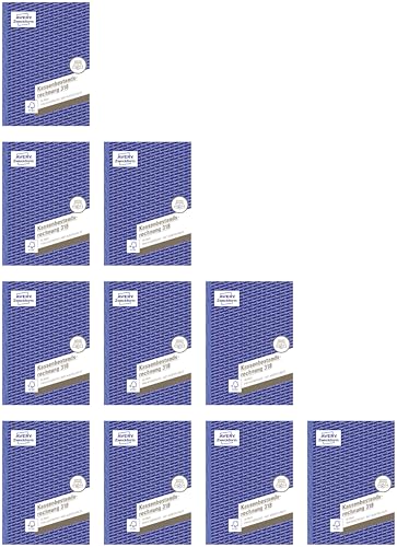 AVERY Zweckform 318-5 Kassenbestandsrechnung (A5, 50 Blatt, Ermittlung der Tageseinnahmen & Kassenbestand, von Rechtsexperten geprüft, für DE/AT, zur ordnungsgemäßen Buchführung) (A5-10 Bücher)