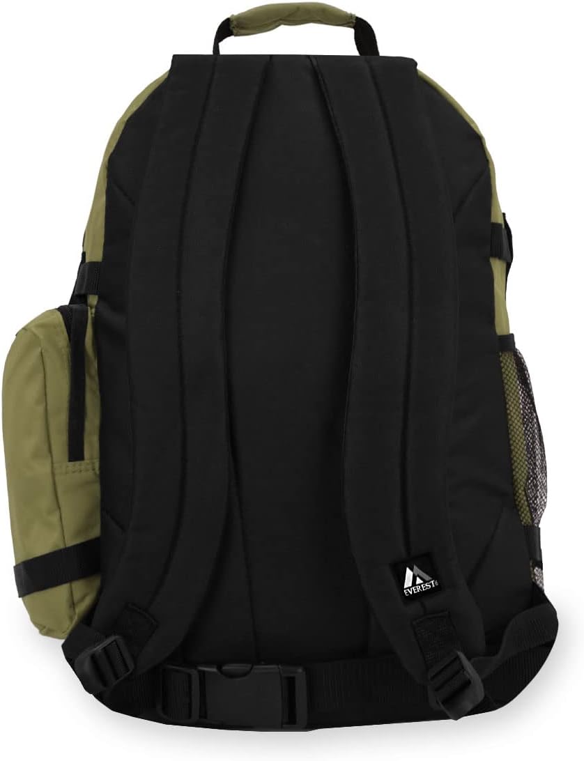 Everest Oversize Deluxe Multipurpose Backpack, Olive/Black