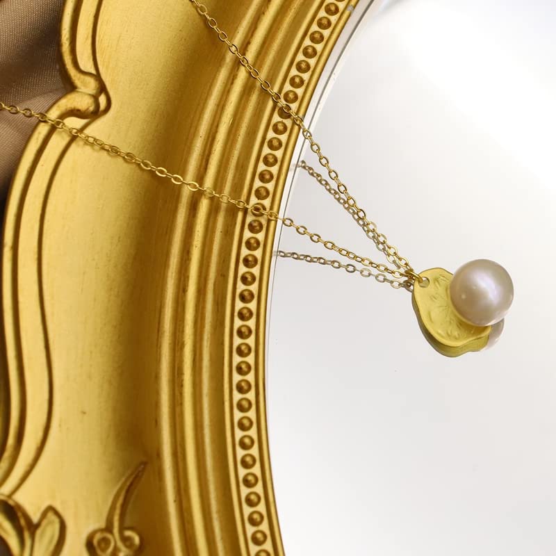 LOKILOKI Collar De Perlas Naturales De Agua Dulce De Plata De Ley con Forma Irregular para Mujer, Joyería Simple Vacaciones