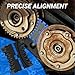 CENFORGE Engine Camshaft Tensioning Locking Alignment Timing Belt Tool Kit, Camshaft Holding Tool Compatible with Aveo Chevy Cruze Fiat Alfa Romeo 1.4 1.6 1.8 L