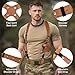 Shoulder Holster for Men Adjustable Leather Shoulder Holster for Concealed Carry Fits 1911 Glock 17/19/23 and Most Pistols Right Hand Vertical Gun Holster with Double Magazine Pouch