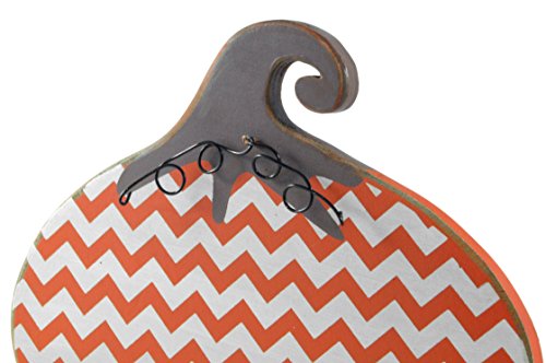Primitives-by-Kathy-Chunky-Shelf-Sitter-85-x-625-Inch-Chevron-Pumpkin Primitives by Kathy Chunky Shelf Sitter 85 x 625 Inch Chevron Pumpkin