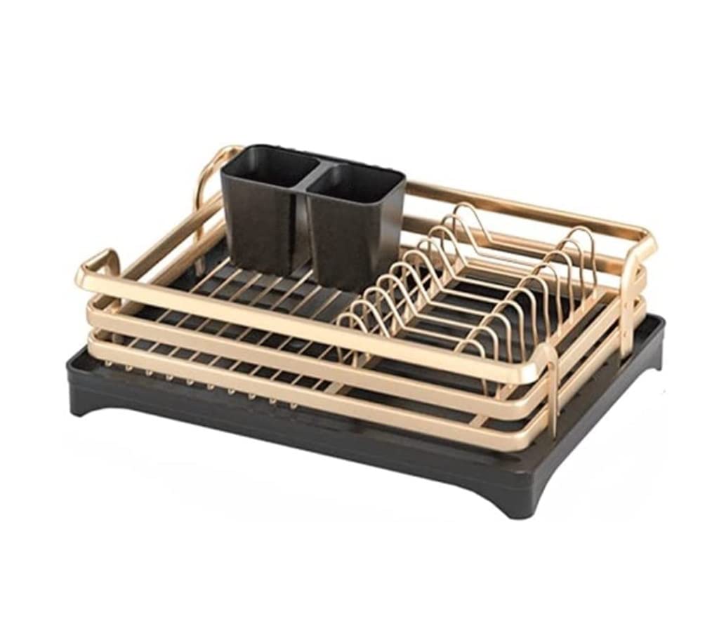 Escurre Cubiertos de Cocina Escurridor De Platos De 1/2 Niveles, Escurridor De Platos, Estante De Almacenamiento De Cubiertos, Accesorios Para Fregadero, Drenaje Escurreplatos Armario ( Size : 1 Tier