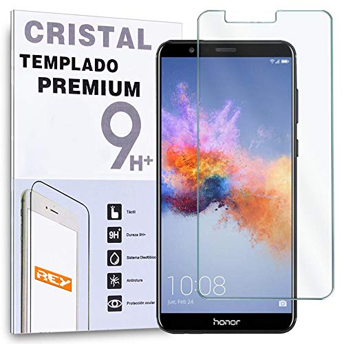 REY Protector de Pantalla para Huawei Honor 7X, Cristal Vidrio Templado Premium