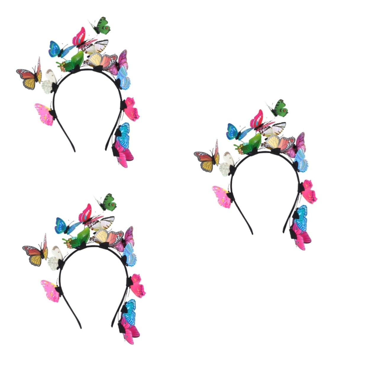 FRCOLOR 3pièces Bandeau Créatif Pour Femmes Accessoire De Coiffure Léger Et Ajustable Pour Occasions Spéciales Fêtes Motif