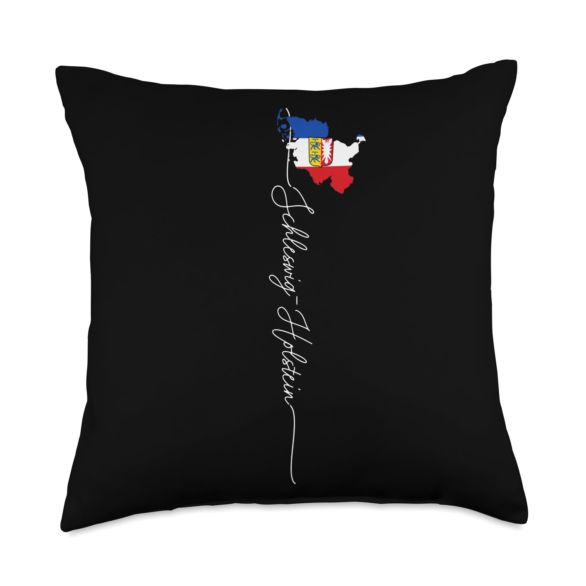 Schleswig-Holstein, German Federal State Flag Kiel Throw Pillow, 18x18, Multicolor