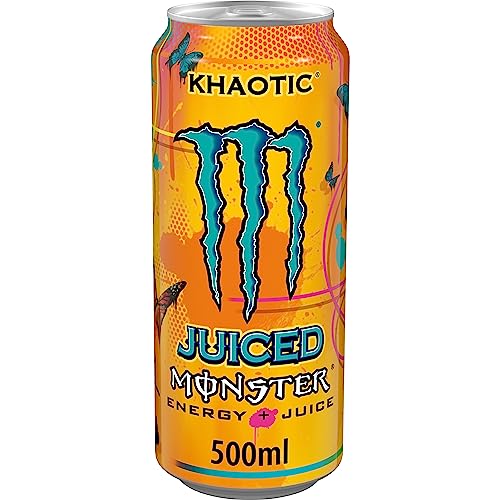 Monster Energy Khaotic Juice, Bebida Energética- Lata 500ml
