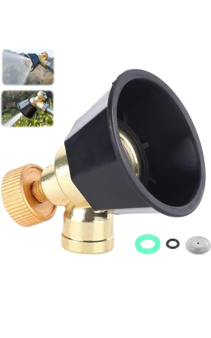 Adjustable Pressurized Sprayer Nozzle for Agricultural Power and Battery-Operated Sprayer Pump - 2 Spray Modes, Heavy-Duty Brass with Windproof Cap (B0D57GC8JC) Amazon Price History, Amazon Price Tracker