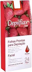 Depilflax – Folhas Prontas para Depilação Facial Morango