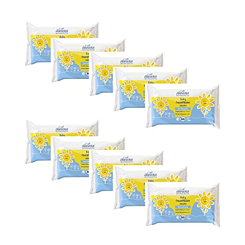 Lot de 48 lingettes nettoyantes pour bébé Lot de 48 lingettes nettoyantes pour bébé