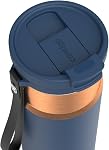 Contigo DualSip 24 oz Bouteille d'eau avec/Sangle de carry & 2-Way Couvercle (boissons de paille ou d'asphalte) - Acier inoxydable sous vide pour boissons froides 100% Échec BPA & Sécurisant pour lave-vaisselle sans plomb