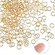 Hobbspring 200 Stück Offene Biegeringe 2mm 18 Karat Vergoldete Biegeringe Schmuck Biegeringe Verbindungsstücke Spaltringe Für Die Herstellung von Schmuck Halsketten Armbändern Ohrringen Halsbändern